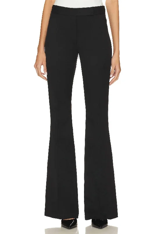 Flared Trouser In Black