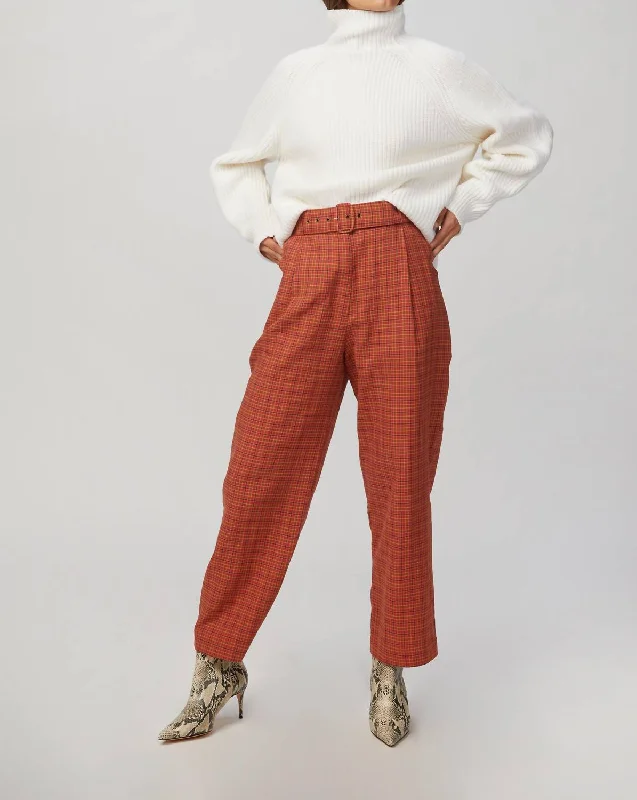 Flo Pant In Tio Plaid