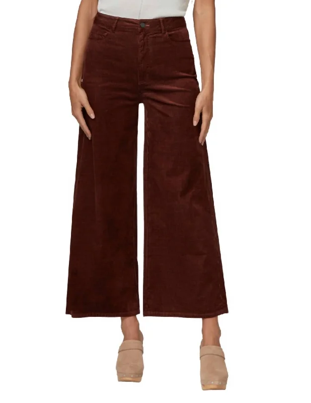 Harper Ankle Pant In Rosewood