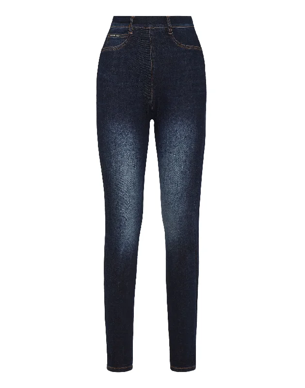 Super High Waist Jegging Zipped