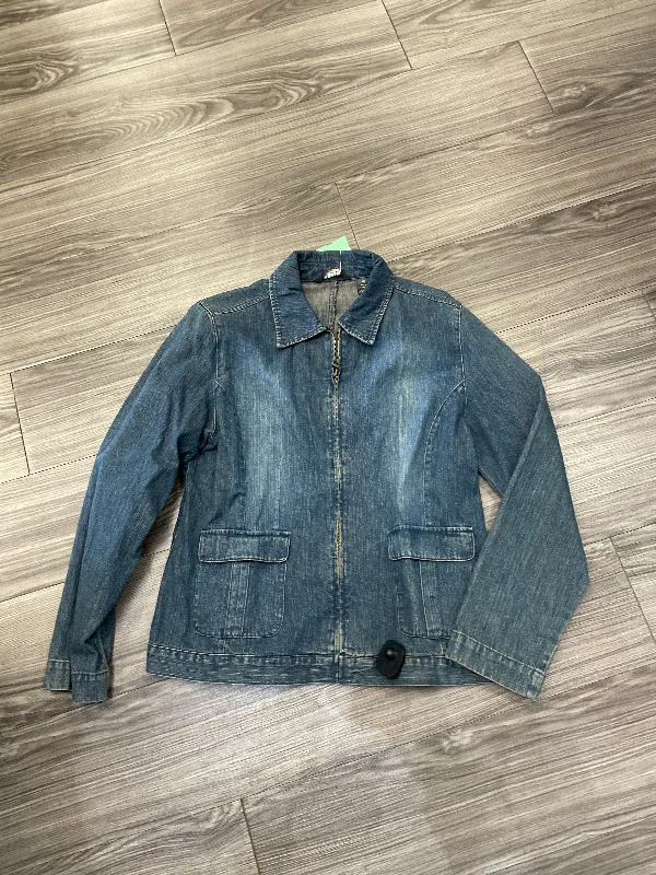 Jacket Denim By Clothes Mentor In Blue, Size: 14