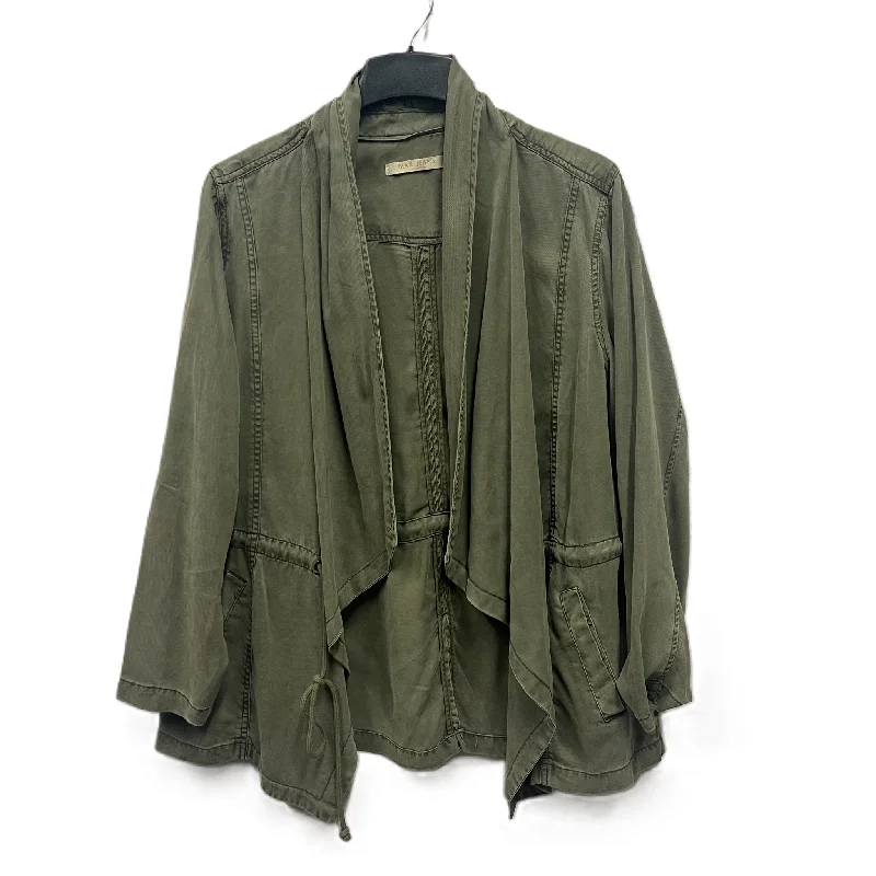 Jacket Utility By Max Jeans In Green, Size: 1x