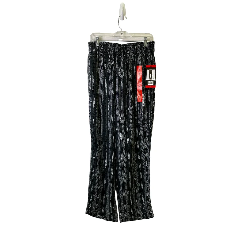 Pants Wide Leg By Briggs In Black & White, Size:8