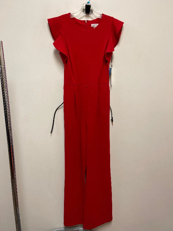 Jumpsuit By Calvin Klein In Red, Size: M