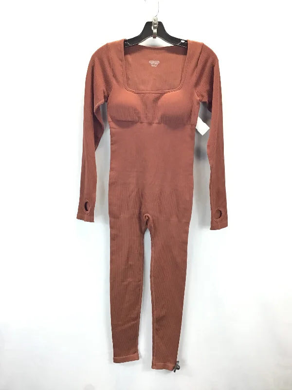 Jumpsuit By Clothes Mentor In Brown, Size: L