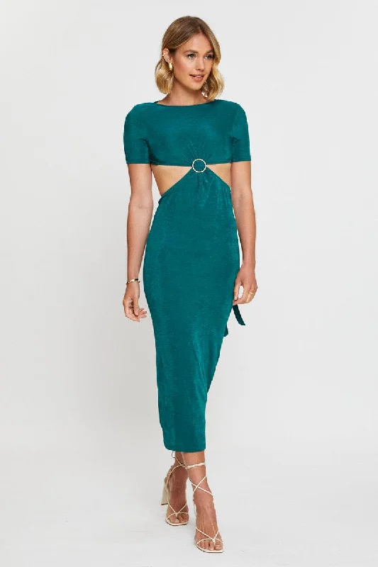 Green Maxi Dress Bodycon