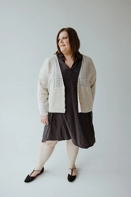 OPEN WEAVE KNIT CARDIGAN